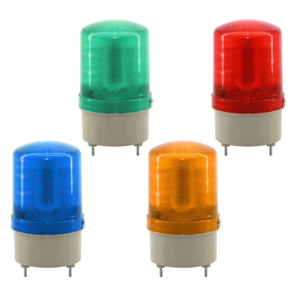 LED Rotating Warning Light Audible Alarm Light(Red)