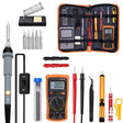 19 in 1 60W Adjustable Temperature Soldering Iron Multimeter Tool Set, Color: Gray US Plug - free shipping - PMc TechLife - Order now!