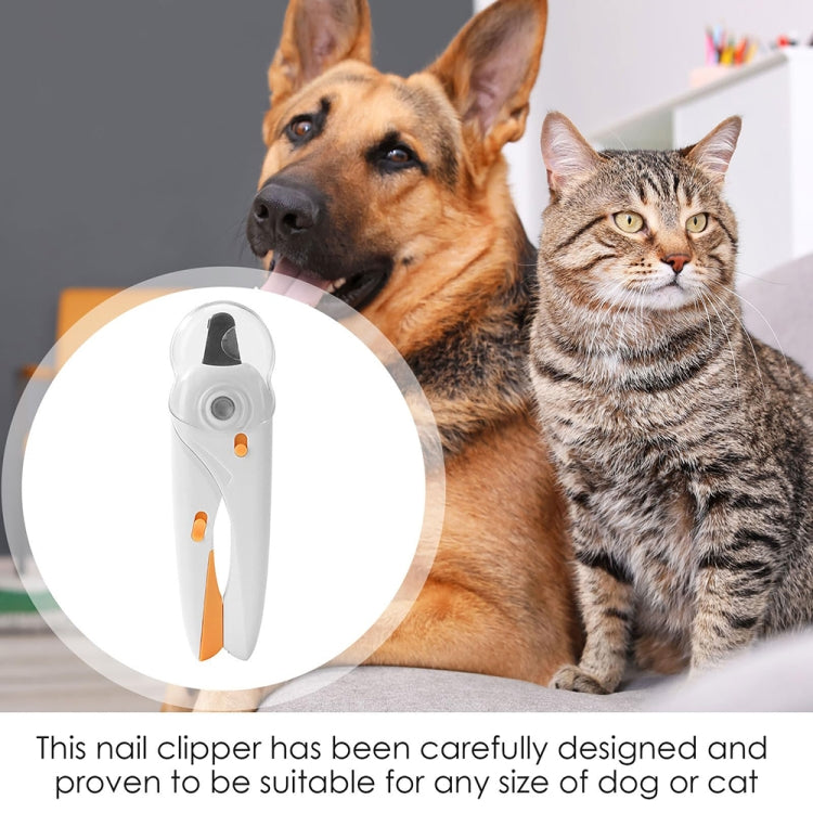 LED Pet Nail Clippers Dog and Cat Nail Clippers with Nail Polisher(Green)