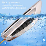 2pcs Car Fender Blade Dynamic Side Marker Lights 12V LED High Bright Daytime Running Lights(White)