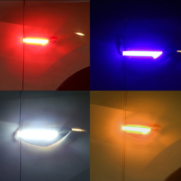 2pcs Car Fender Blade Dynamic Side Marker Lights 12V LED High Bright Daytime Running Lights(White)