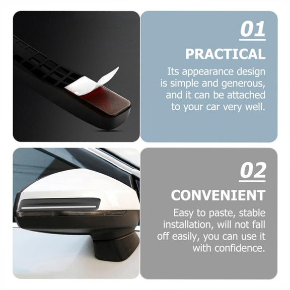 4pcs/set Car Rearview Mirror Body ABS Anti-collision Strip(Pearl White)