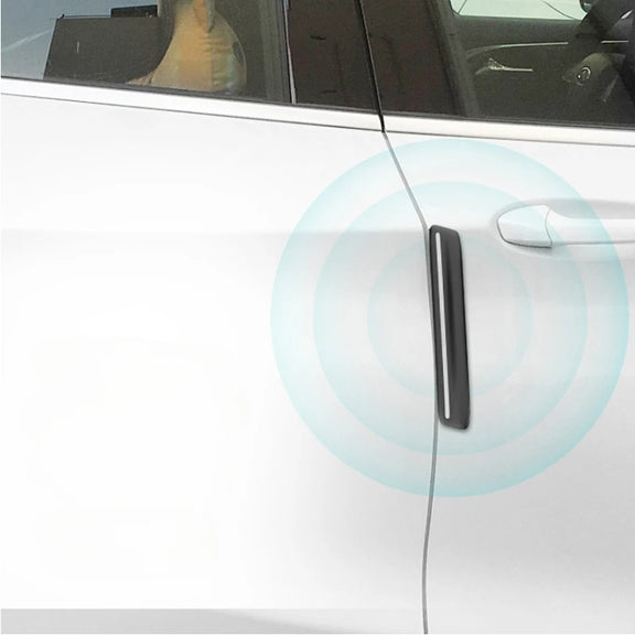 4pcs/set Car Rearview Mirror Body ABS Anti-collision Strip(Mysterious Black)
