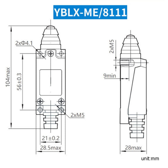 CHNT YBLX-ME8111 Limiter Travel Switches Micro Self-Resetting Stroke Switch