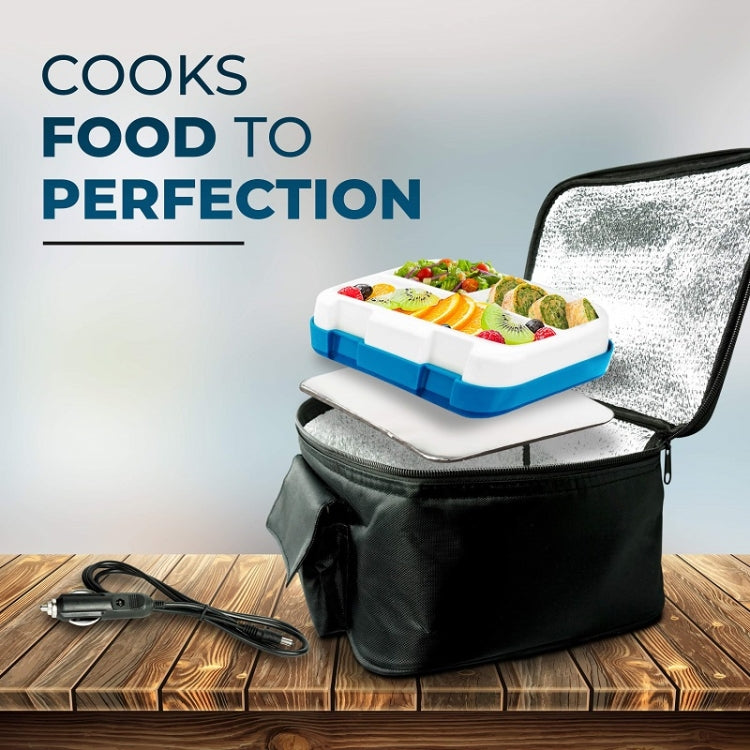 12V Food Warmers Electric Heater Lunch Box Container(Car Power Cord+US Plug)
