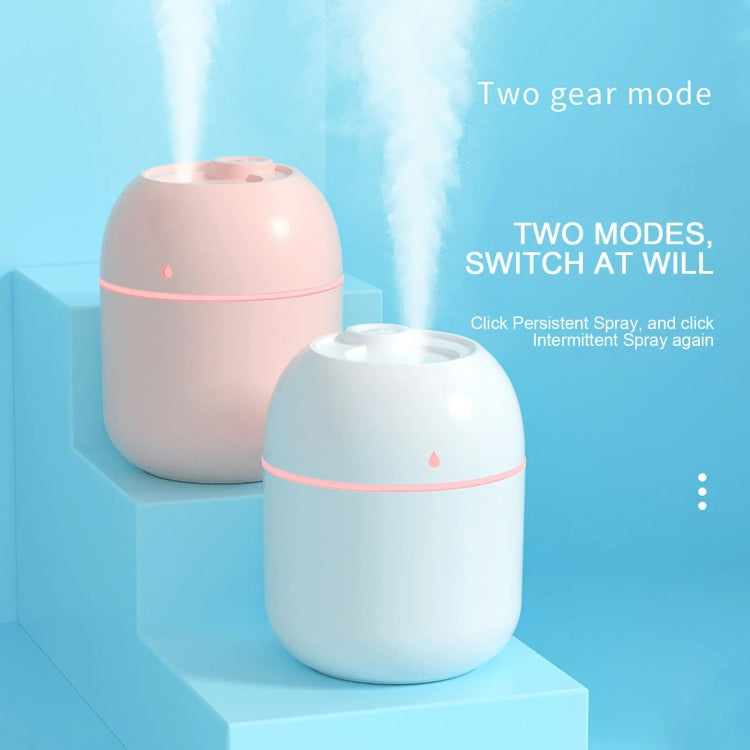 USB Plug-in Car Household Air Purification Water Drop Humidifier Large Capacity Sprayer(Pink)