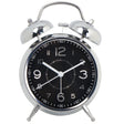 4.5 Inch Electroplated Metal Ring Bell Alarm Clock Quartz Clock With Night Light ?, Style: Black - free shipping - PMc TechLife - Order now!