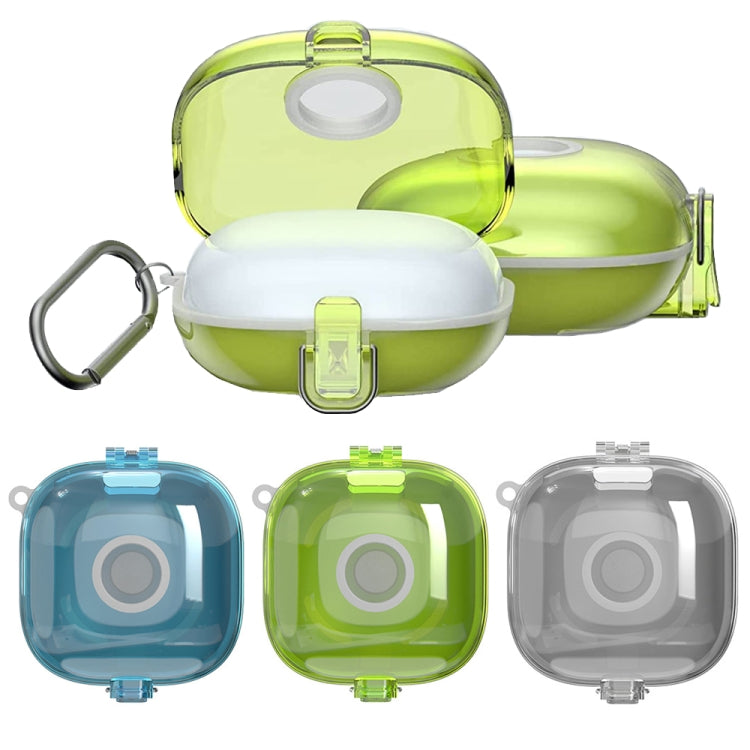 For Beats Fit Pro Transparent PC Hard Shell Earphone Protective Case with Lanyard(Transparent Yellow)
