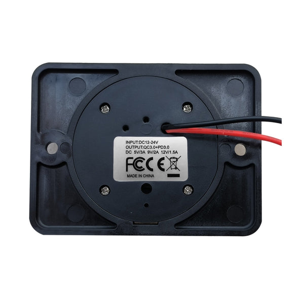 Car Ship Modified Water-resistant USB Socket Charger, Model: UCC-350 AC3.1A Total 3.1A 15.5W