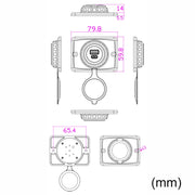 Car Ship Modified Water-resistant USB Socket Charger, Model: UCC-350 AC3.1A Total 3.1A 15.5W