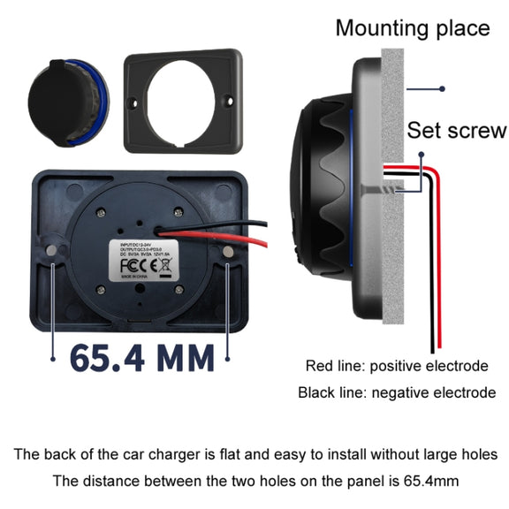 Car Ship Modified Water-resistant USB Socket Charger, Model: UCC-350 AC3.1A Total 3.1A 15.5W