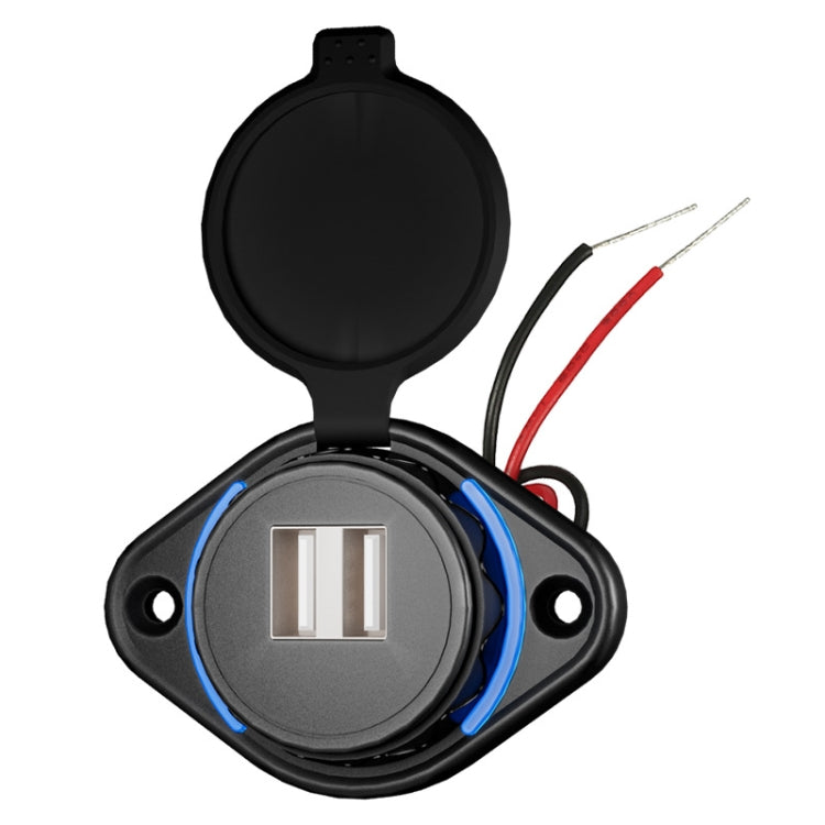 Dual USB 12V/24V Water-resistant Modified Car Charger(UCC-310-2U 3.1A)