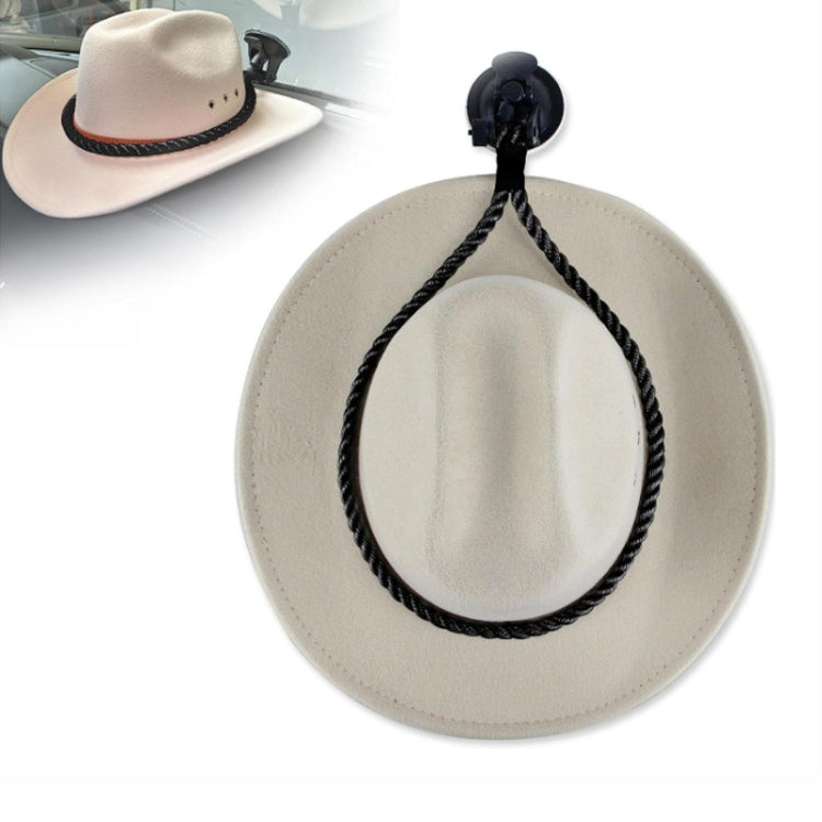 Car Cowboy Hat Rack Home Door Rear Hat Hook Holder, Color: Black