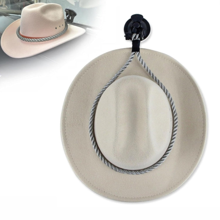 Car Cowboy Hat Rack Home Door Rear Hat Hook Holder, Color: Gray