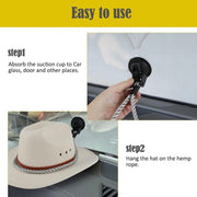 Car Cowboy Hat Rack Home Door Rear Hat Hook Holder, Color: Black