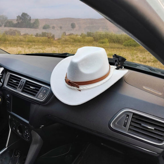 Car Cowboy Hat Rack Home Door Rear Hat Hook Holder, Color: White