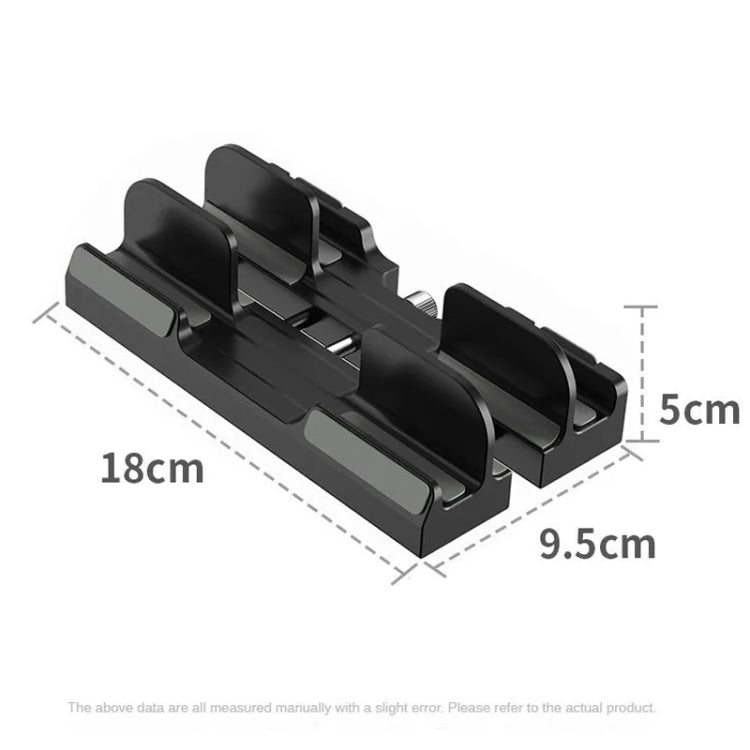 Dual-Purpose Laptop Vertical Stand Storage Rack Desktop Heightening Cooling Base(White)