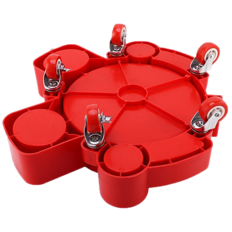 Multifunctional Cleaning Bucket Pulley Base Car Wash Mobile Stool(Black)