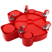 Multifunctional Cleaning Bucket Pulley Base Car Wash Mobile Stool(Black)