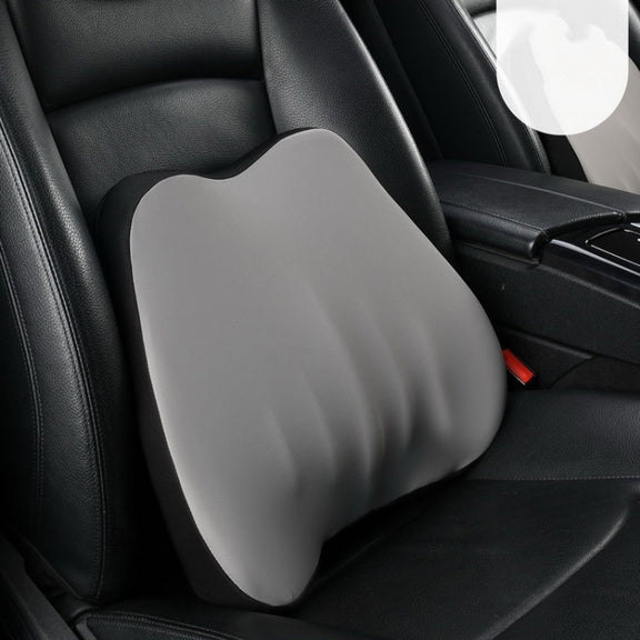 Car Memory Foam Neck Pillow Car Neck Rest Silk Pillow Car Seat Cervical Cushion, Style: Lumbar Pad Gray
