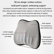 Car Memory Foam Neck Pillow Car Neck Rest Silk Pillow Car Seat Cervical Cushion, Style: Headrest Coffee