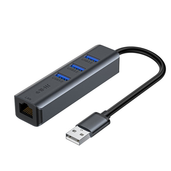 JINGHUA Gigabit LAN Converter For Computer External Driverless Network Card, Specification: USB3.0 Four Port
