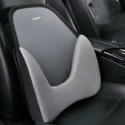 LINXICP 3 In 1 Car Seat Lumbar Cushion Summer Special Memory Foam Breathable Car Back Pad(Gray)
