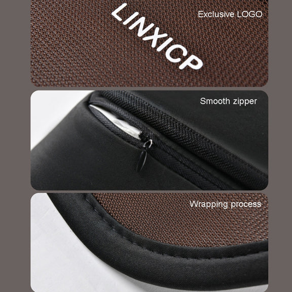 LINXICP 3 In 1 Car Seat Lumbar Cushion Summer Special Memory Foam Breathable Car Back Pad(Gray)