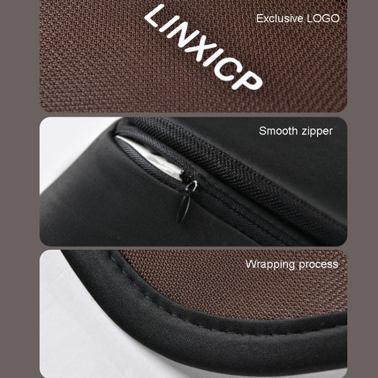 LINXICP 3 In 1 Car Seat Lumbar Cushion Summer Special Memory Foam Breathable Car Back Pad(Black)