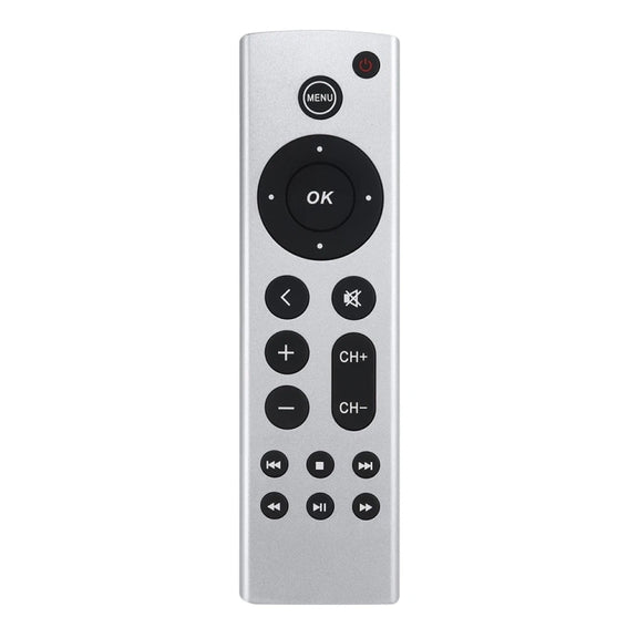 For Apple TV Remote Control 4K / HD A2169 A1842 A1625 Without Voice(Silver)