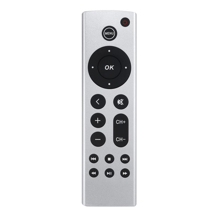 For Apple TV Remote Control 4K / HD A2169 A1842 A1625 Without Voice(Silver)
