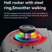 D8 Mobile Phone Stretch Band Light Gamepad Dual Hall Wireless Bluetooth Somatic Vibration Grip for PC / Android / IOS / Tablet / PS3 / PS4 / Switch, Color: Black+Receiver