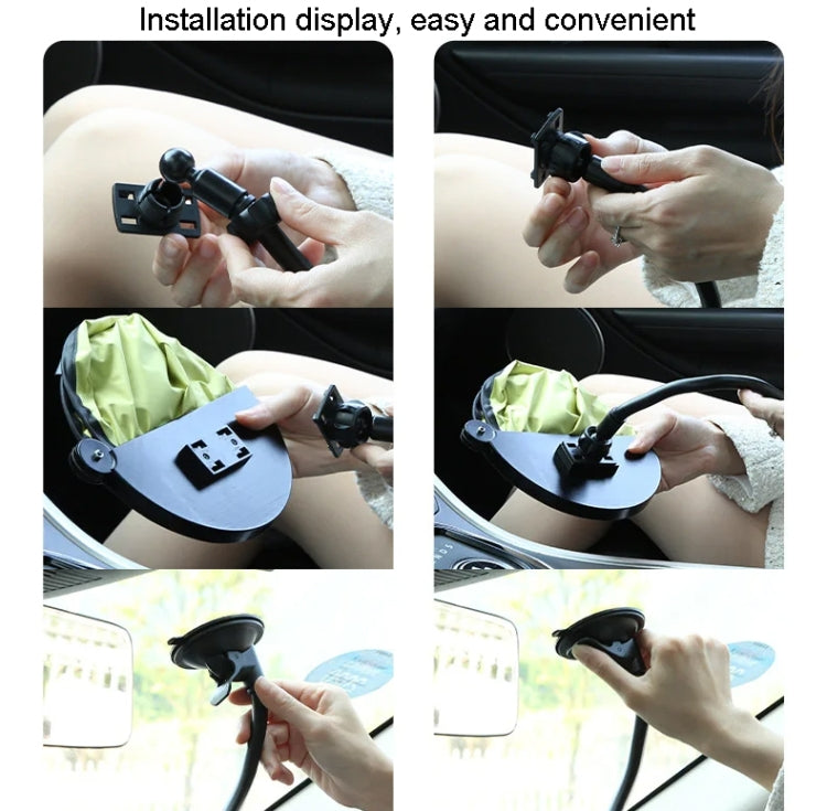 Car All Round Window Sunshade Adjustable Sunscreen Heat Insulation Sun Shade(Fresh Green)