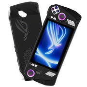 For ASUS ROG Ally Game Console Silicone Protective Cover + Button Cap Set Pocket Gaming Accessories(Black)