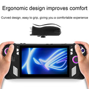 For ASUS ROG Ally Game Console Silicone Protective Cover + Button Cap Set Pocket Gaming Accessories(Black)