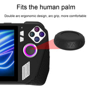 For ASUS ROG Ally Game Console Silicone Protective Cover + Button Cap Set Pocket Gaming Accessories(Black)