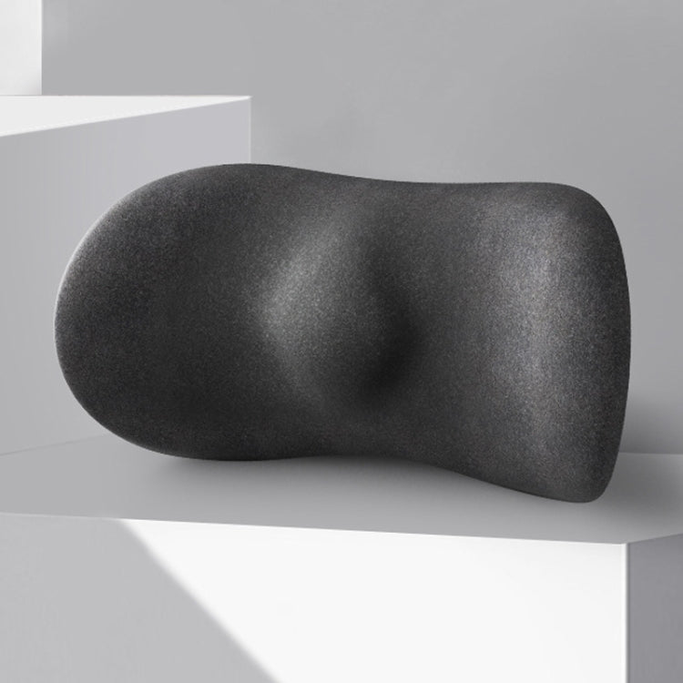 Car Cushion Driving Seat Cervical Support Backrest Pillow, Style: Waist Pad Black