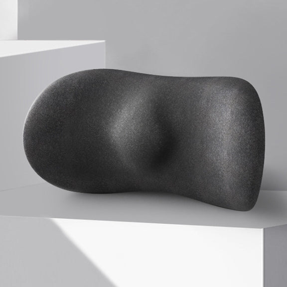 Car Cushion Driving Seat Cervical Support Backrest Pillow, Style: Waist Pad Black
