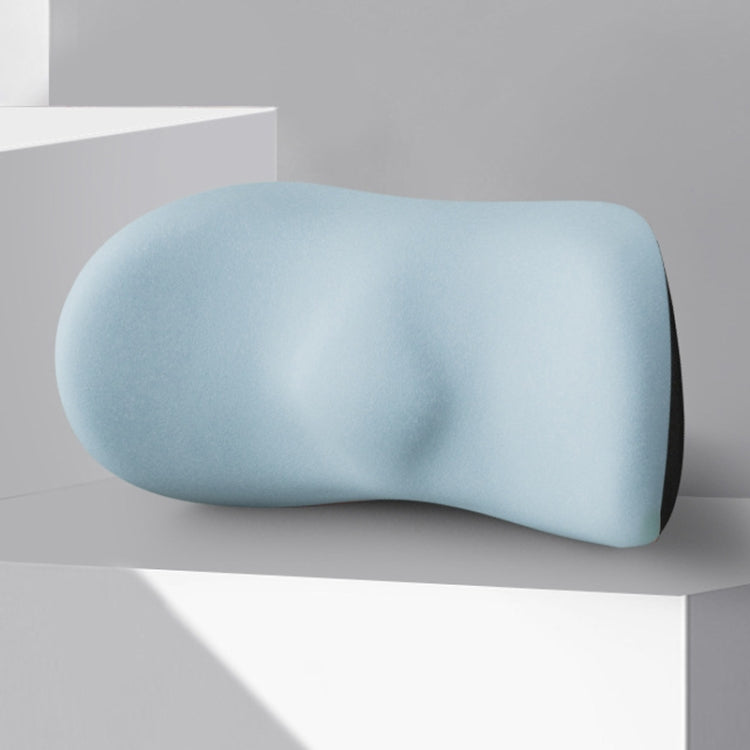 Car Cushion Driving Seat Cervical Support Backrest Pillow, Style: Waist Pad Blue