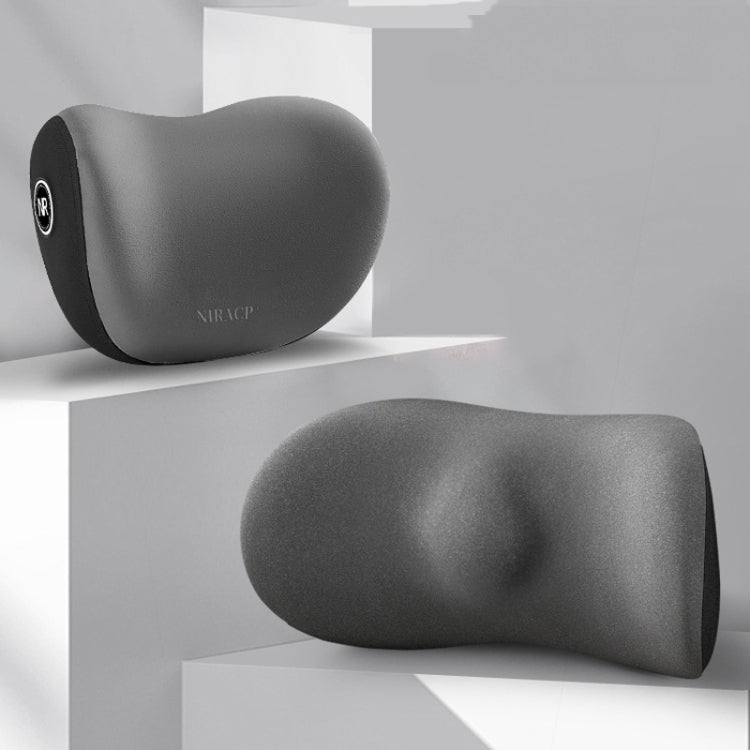 Car Cushion Driving Seat Cervical Support Backrest Pillow, Style: Headrest + Waist Pad Gray