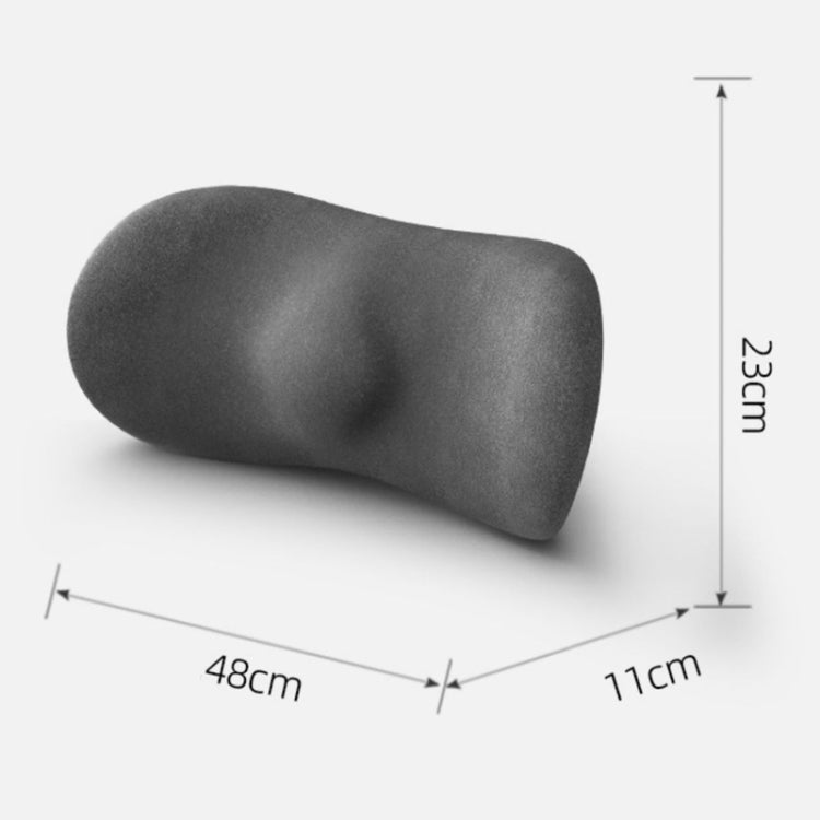 Car Cushion Driving Seat Cervical Support Backrest Pillow, Style: Headrest + Waist Pad Gray