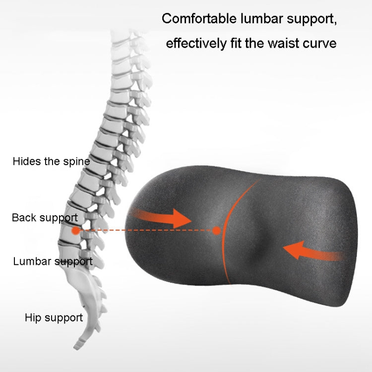 Car Cushion Driving Seat Cervical Support Backrest Pillow, Style: Waist Pad Blue