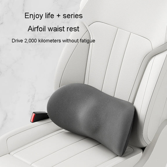 Car Cushion Driving Seat Cervical Support Backrest Pillow, Style: Headrest + Waist Pad Gray