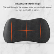 Car Cushion Driving Seat Cervical Support Backrest Pillow, Style: Waist Pad Black