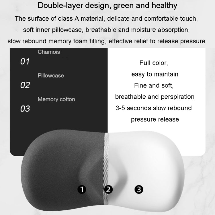 Car Cushion Driving Seat Cervical Support Backrest Pillow, Style: Headrest + Waist Pad Gray