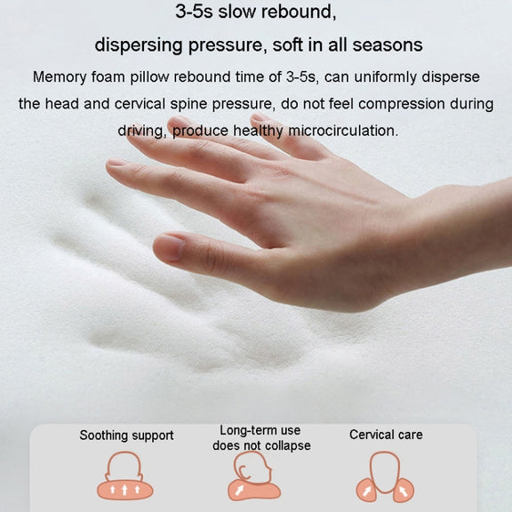 Car Cushion Driving Seat Cervical Support Backrest Pillow, Style: Headrest + Waist Pad Gray