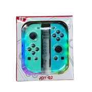 JOY-02 Gaming Left And Right Handle With RGB Lights Body Feel Bluetooth Gamepad For Switch / Switch OLED / Switch Pro / Switch Lite / Switch Joycon(White)