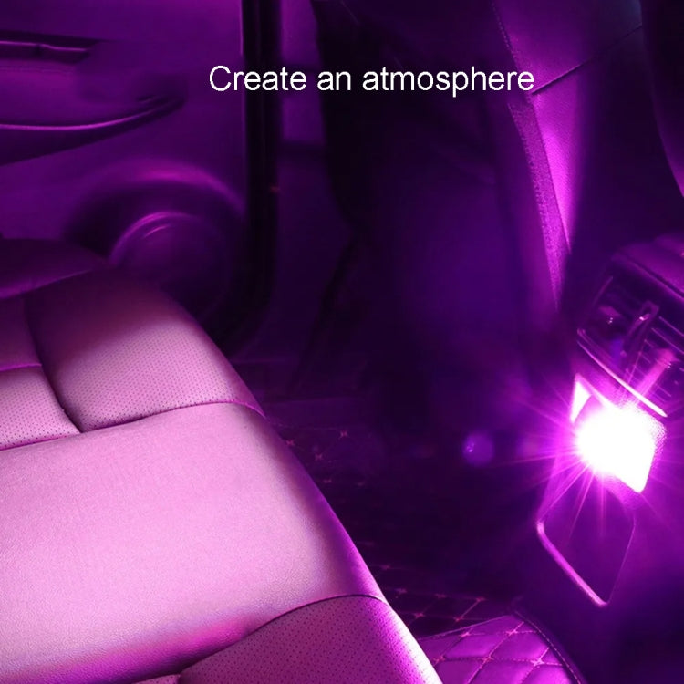 Car Diamond Model USB Ambient Light Charge-Free Plug And Play LED Decorative Lights(Ice Blue)
