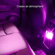 Car Diamond Model USB Ambient Light Charge-Free Plug And Play LED Decorative Lights(Ice Blue)
