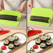 Silicone Sushi Curtain Hand Roll Mold Double-sided Kimbap Tool(Green)